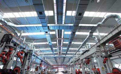 魯南裝備鋼結(jié)構(gòu)廠房-刮板機(jī)車間